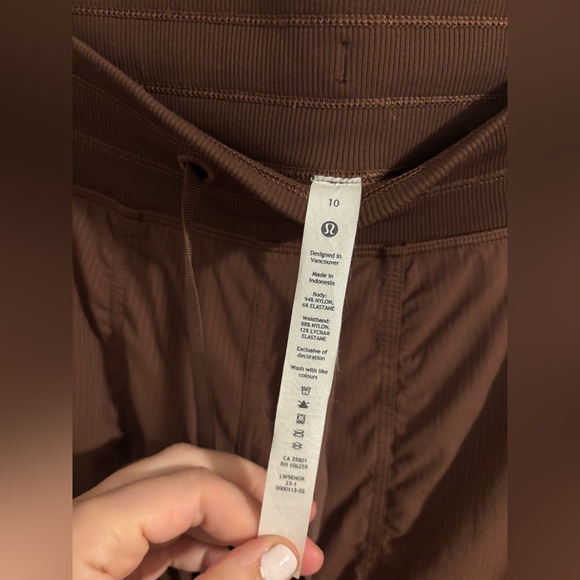 LULULEMON Dance Studio Mid-Rise Pant Full Length Java Brown Size 10 - Picture 9 of 11